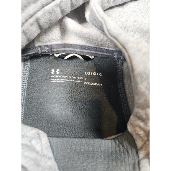 Atlanta Falcons Sweatshirt Womens Large Under Armour Gray Hooded Pockets - Picture 7 of 8